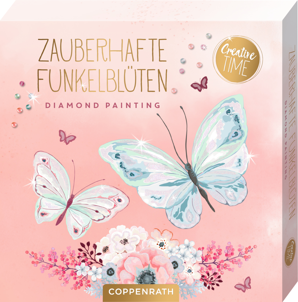 Coppenrath Zauberhafte Funkelblüten - Diamond Painting Set 