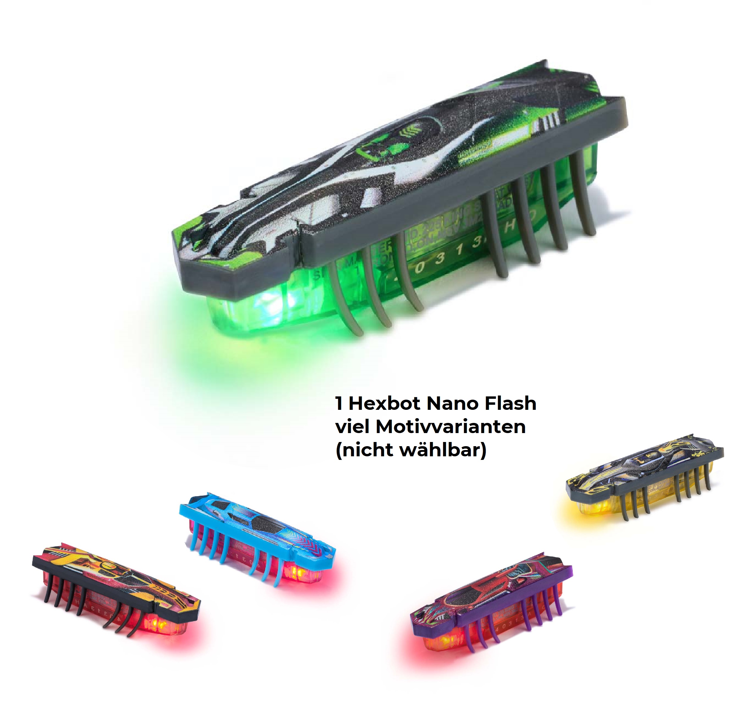 HEXBOTS Flash Single Pack Mini-Roboter-Tierchen mit Licht