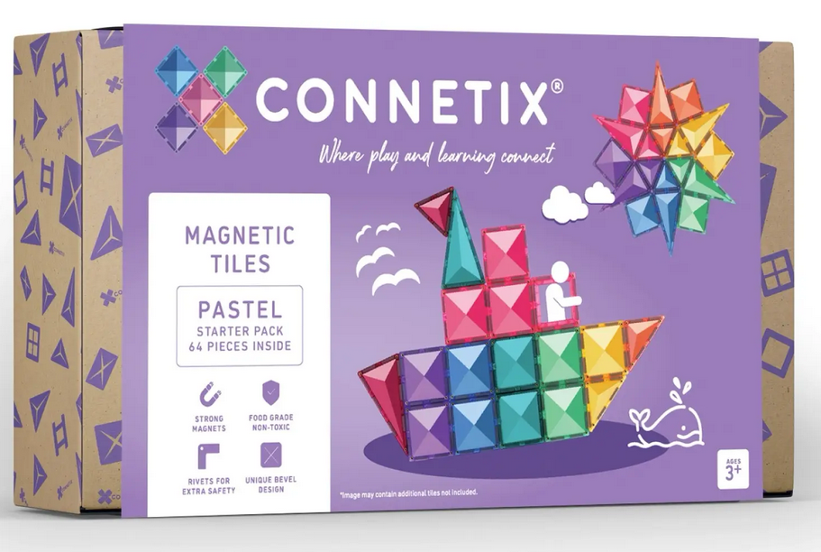 Connetix Magnetbausteine Pastel Starter Pack 64 Teile