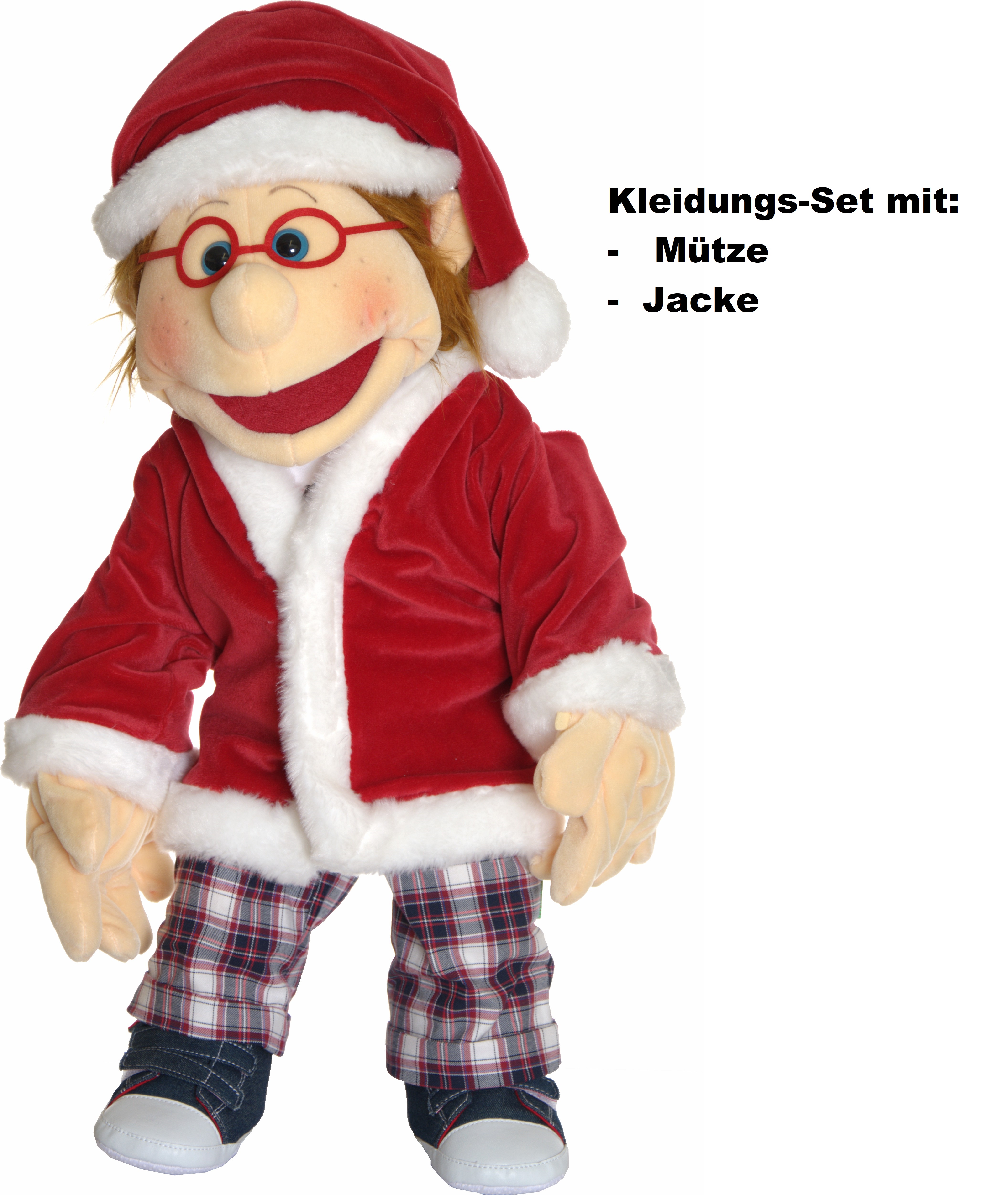 Living Puppets Bekleidung Weihnachtsmann Kleidung (2teilig) Gr. 65cm, ohne Puppe