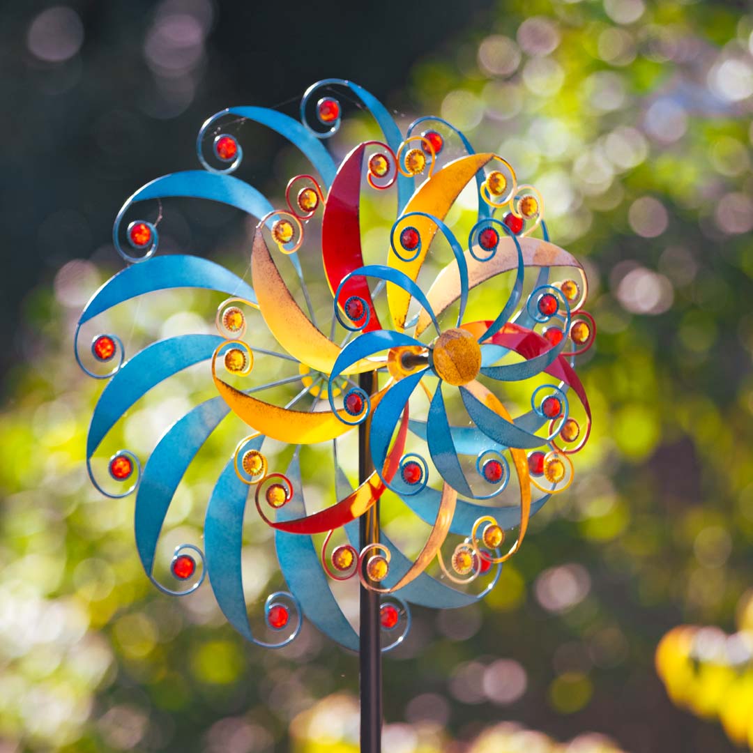 Kinetic Art Metall-Windspiel Aero Spin Triple