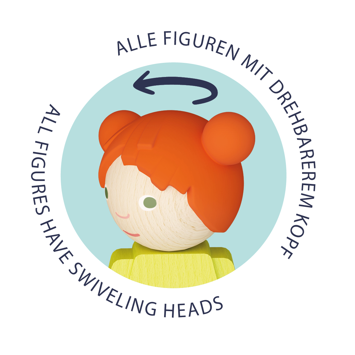 Haba My 1st Block World – Spielfigur Liz Bausteinwelt ab 1 Jahr