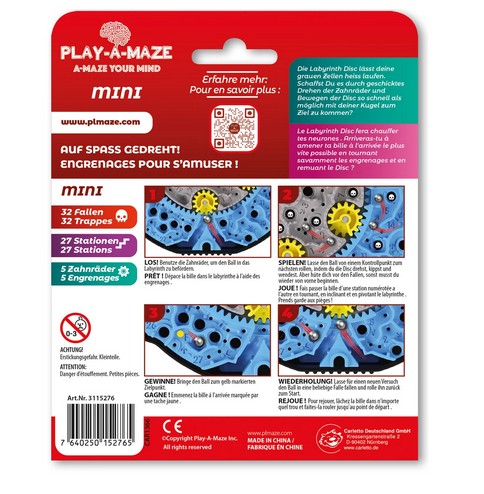 Labyrinth Travel Disc Mini Zahnrad-Labyrinthspiel ab 6 Jahren