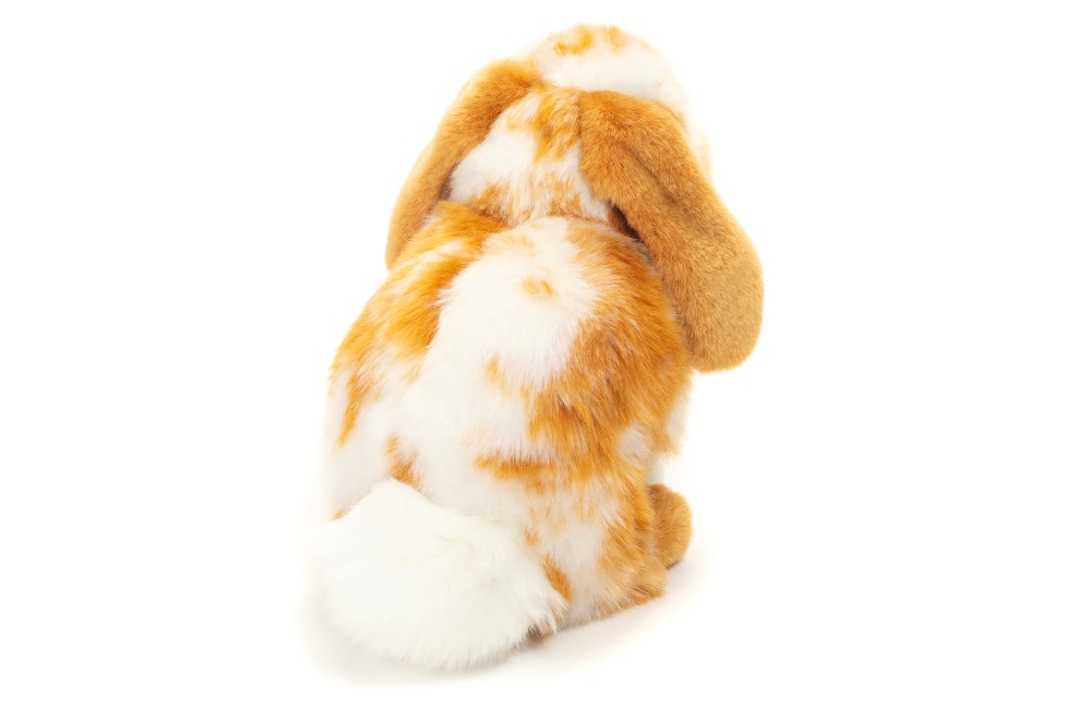 Hermann Teddy Hase sitzend hellbraun/weiß gescheckt 20 cm Stofftier