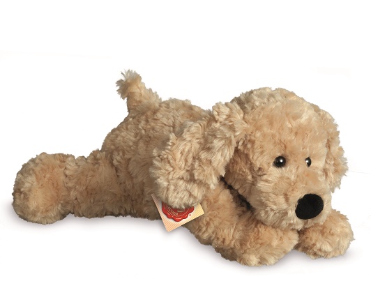 Hermann Teddy Schlenkerhund beige 28 cm Stofftier Hund