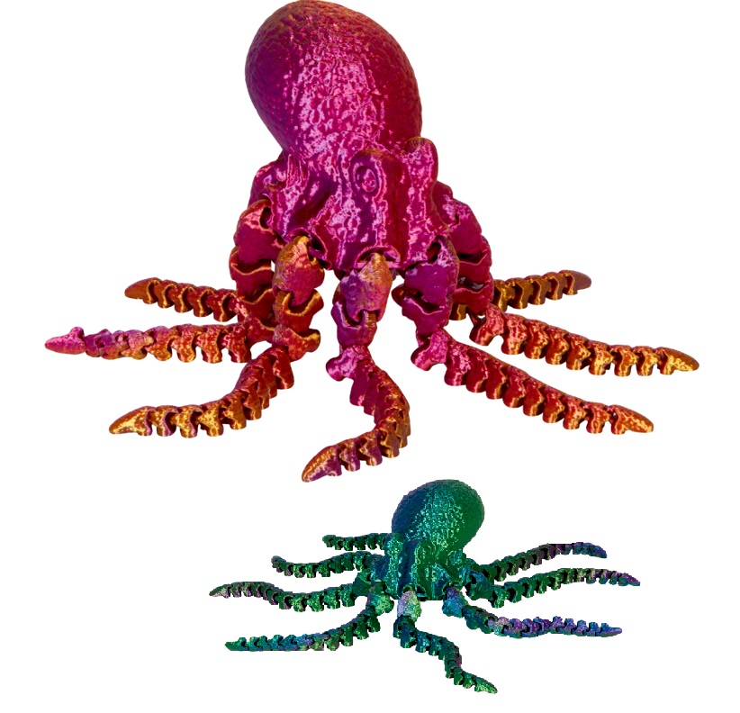 Spiegelburg Kristalltier Oktopus  in Farbvariantenin