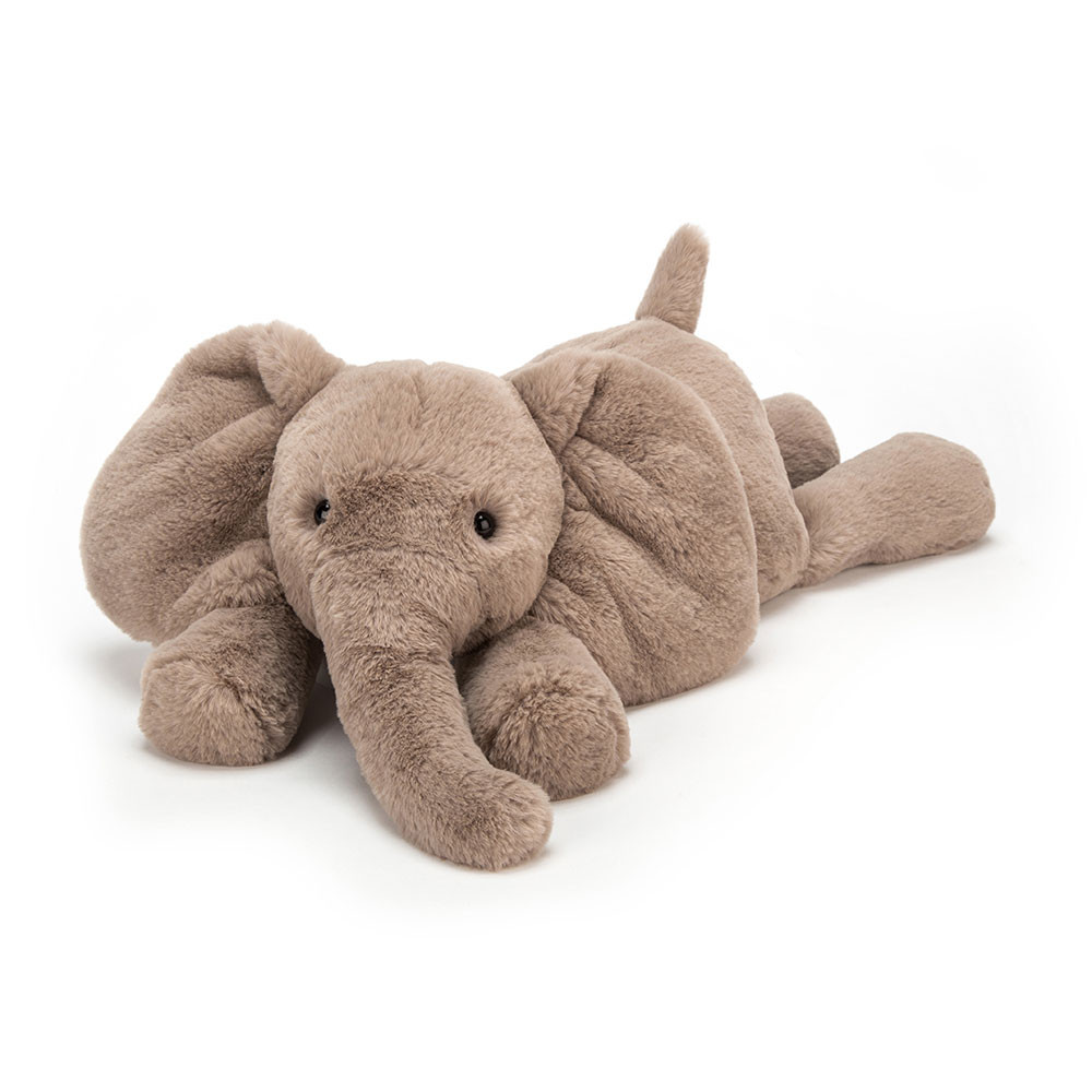 Jellycat Stofftier Smudge Elephant Tiny Plüsch Elefant liegend klein