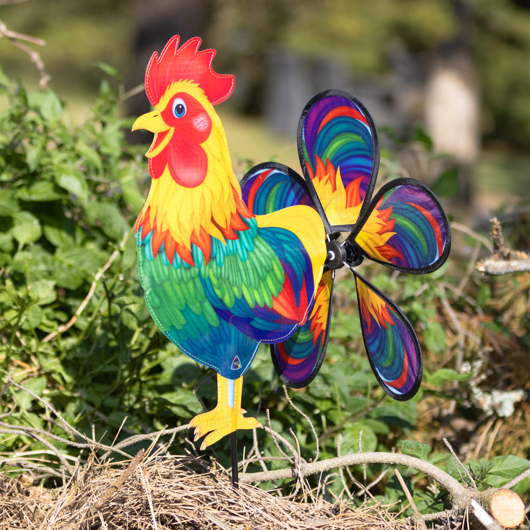 Invento Windspiel Spin Critter Rainbow Rooster