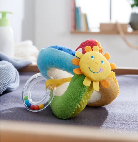 Haba Babyspielzeug Stoffball Regenbogenwelt