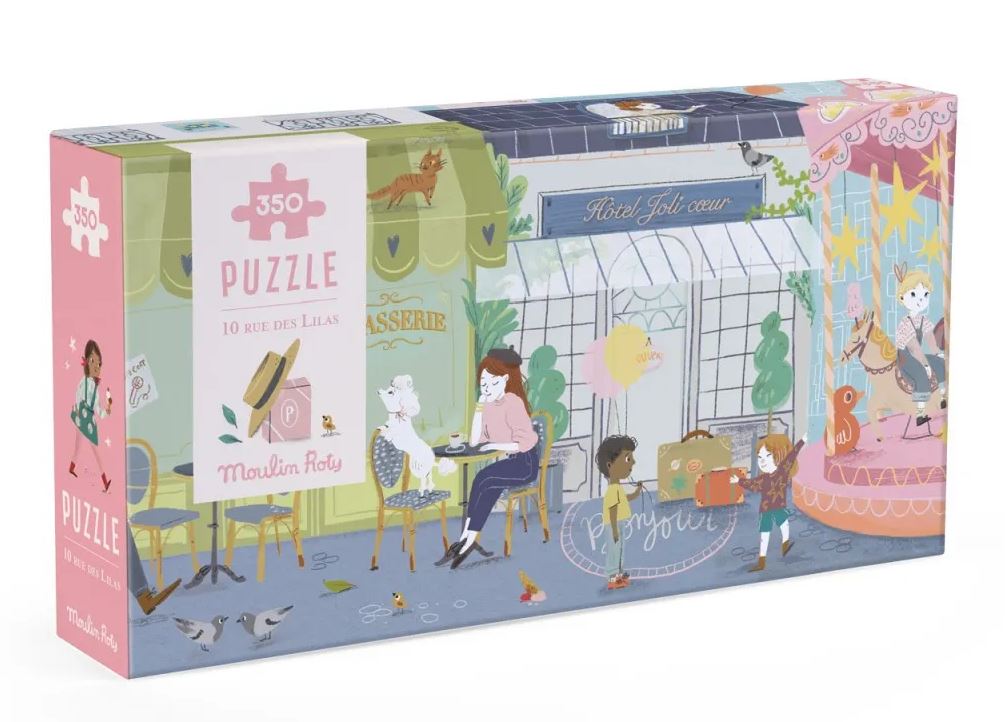Moulin Roty Puzzle 10 rue des Lilas (350 Teile) 
