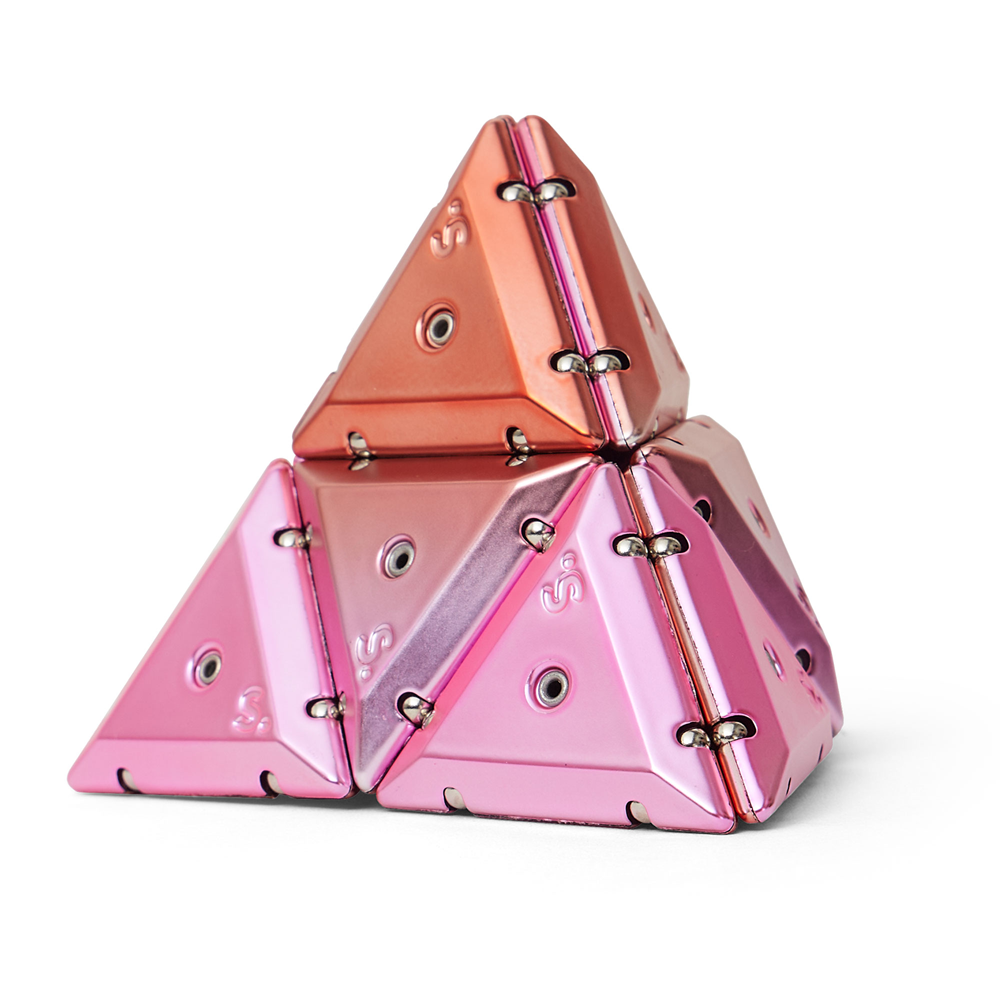 SPEKS Geode Pyramid Chrome Stellar Pink Magnet Fidgettoy ab 14 Jahren
