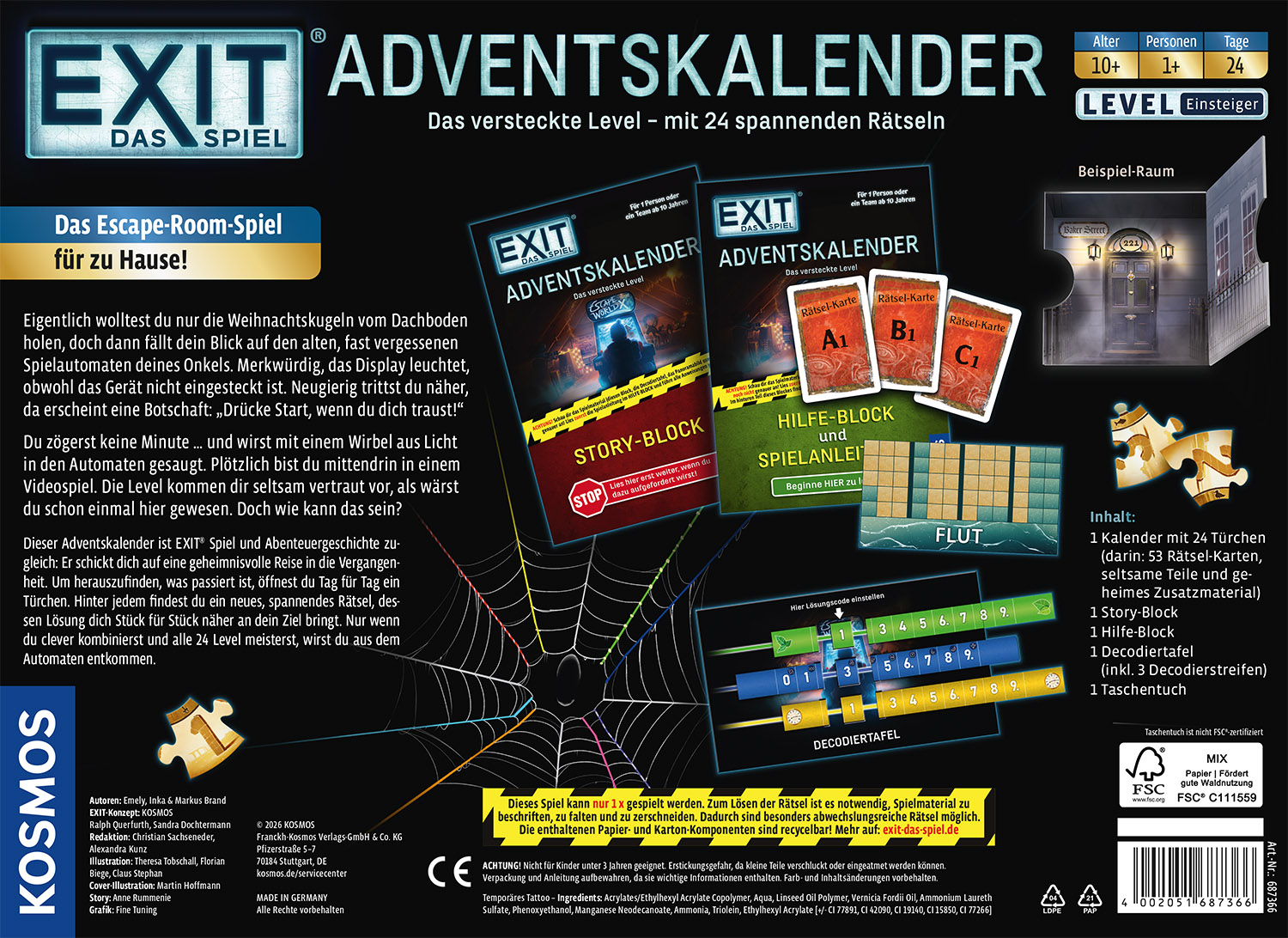 Kosmos EXIT® Adventskalender 2026