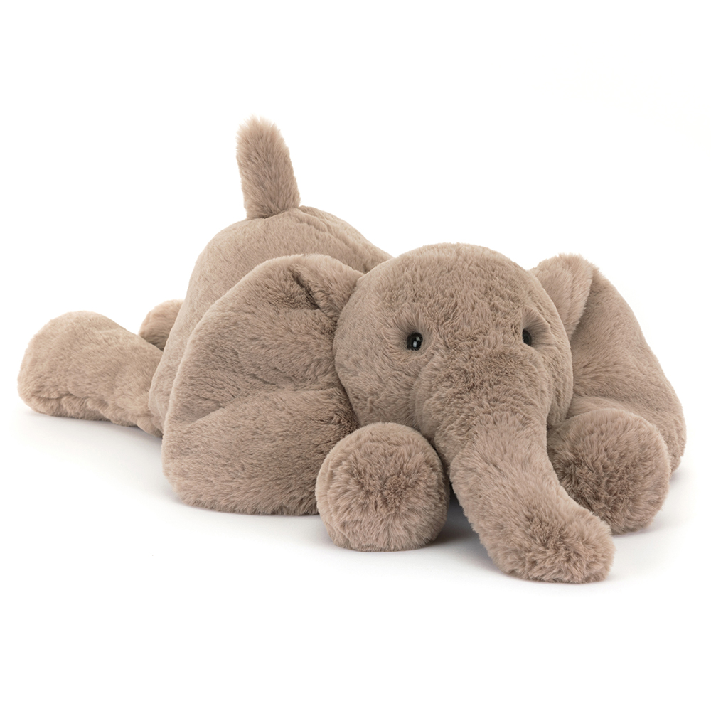 Jellycat Stofftier Smudge Elephant Large liegender Plüsch Elefant