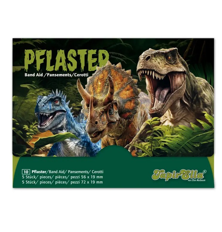 TapirElla Pflasterbriefchen Dinosaurier 3 mit 10 Pflastern