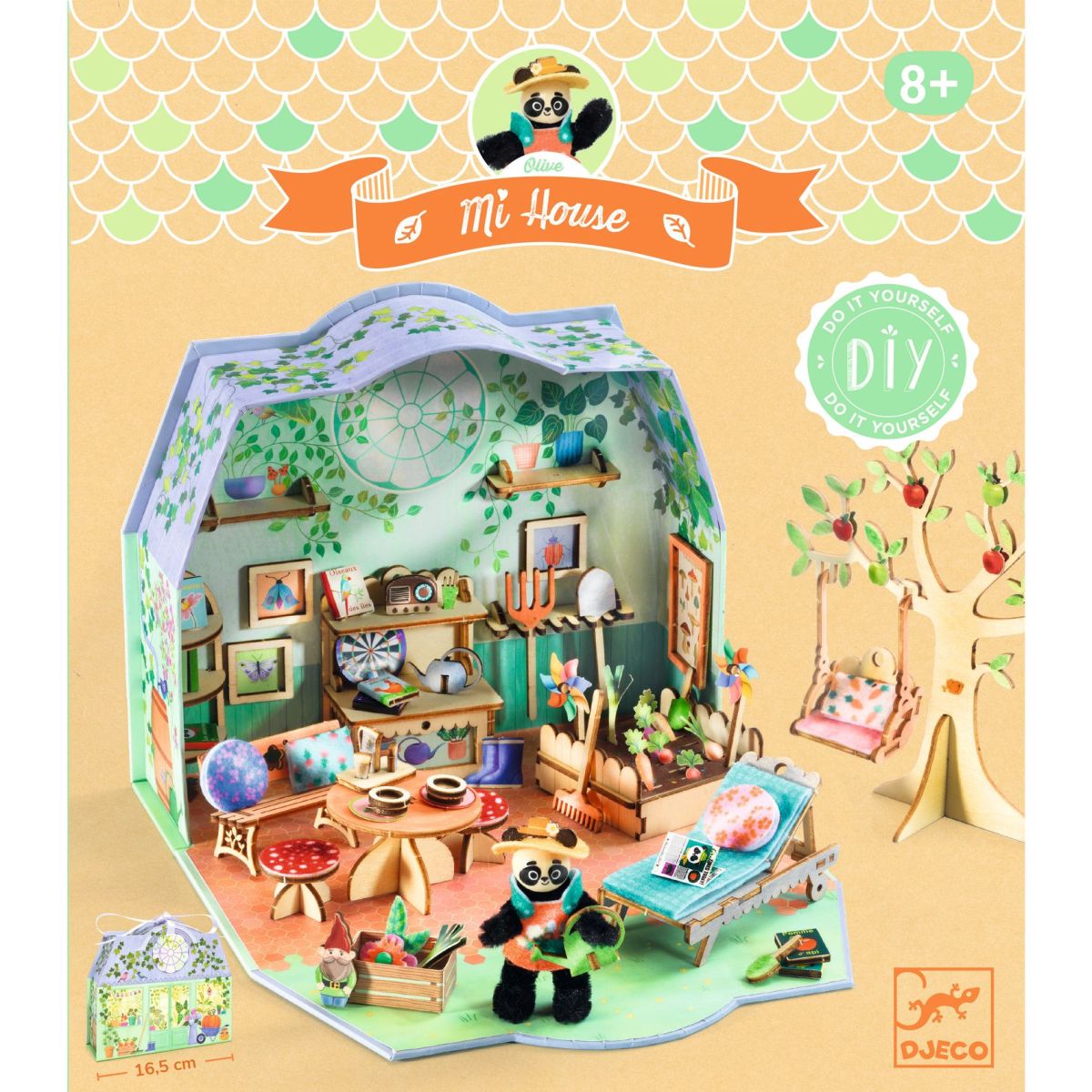 Djeco Bastelset Mi House Olive Miniatur Puppenhaus