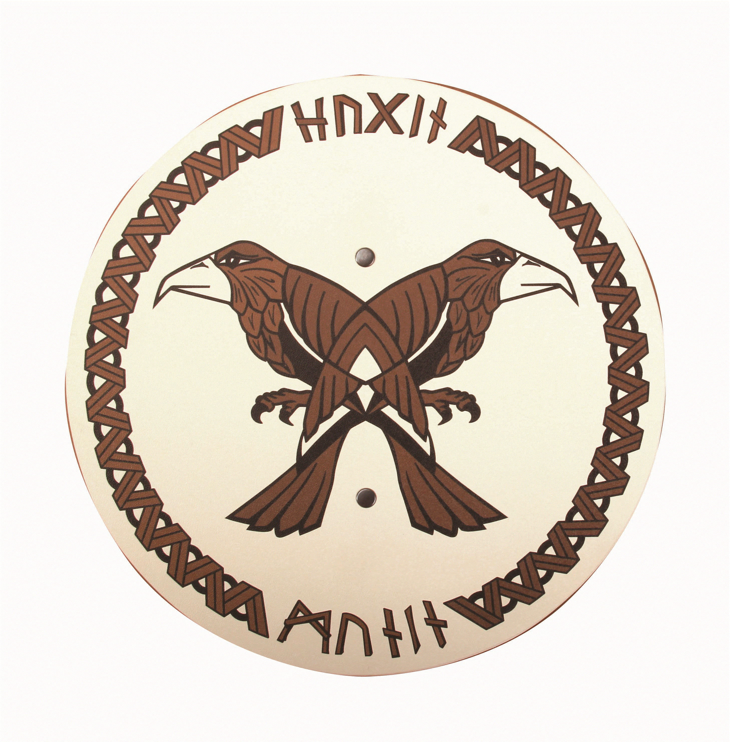 Vah Holzschild Wikingerschild "Hugin & Munin"