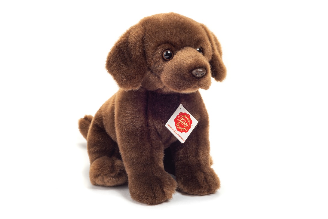 Hermann Teddy Labrador sitzend dunkelbraun 25 cm Stofftier Hund