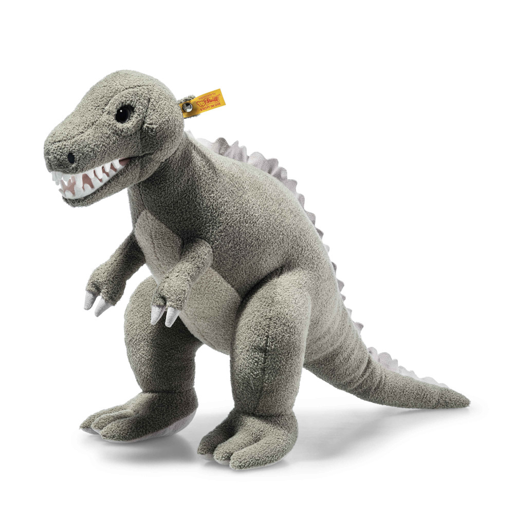 Steiff Stofftier Thaisen T-Rex Dino Gr. 45 Grau