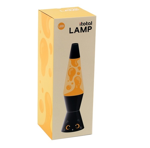 iTotal Spaceship LED Lavalampe BLACK CAT