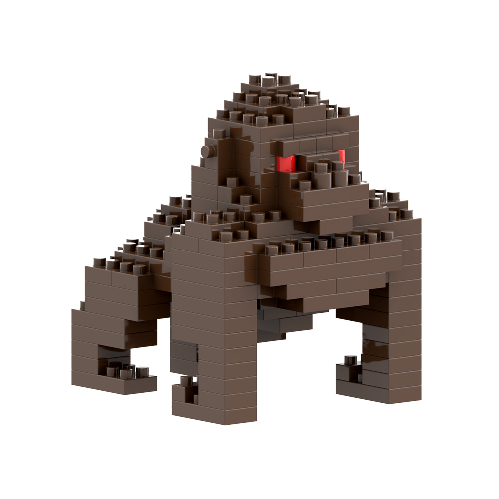 Brixies Gorilla 126 Mini-Klemmbausteine