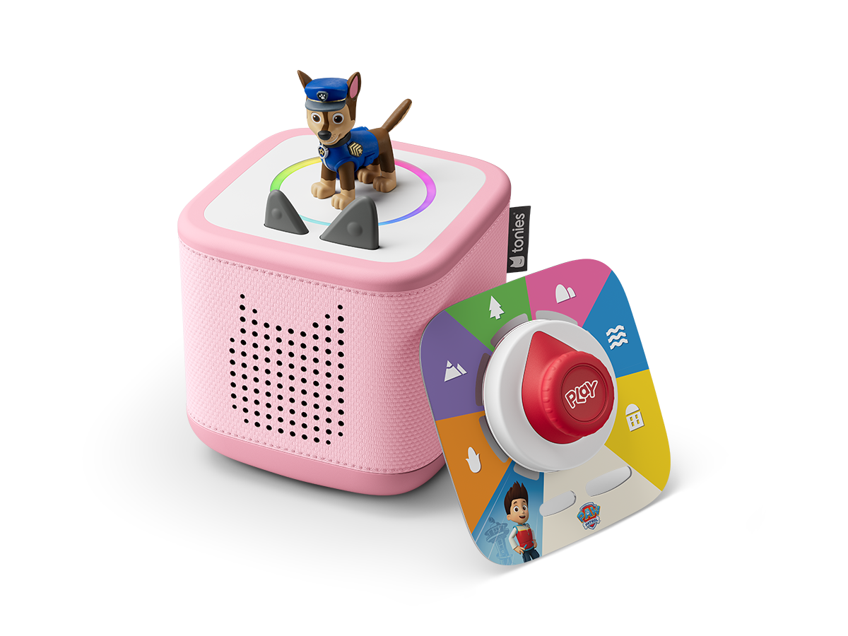 Tonies Toniebox 2 Rosa Play Set Paw Patrol Chase Starter Set mit Hörfigur und Tonieplay Ausstattung