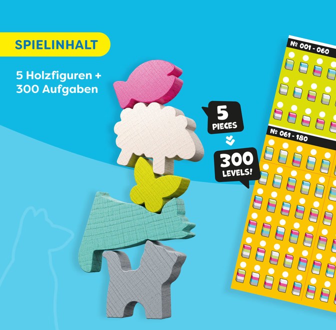 Haba Stapelspiel Stacking Challenge Animals