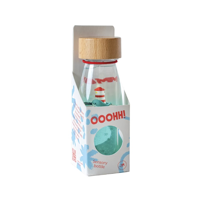 Petit Boum Move Bottle Whale calm Sensorik Spielzeug Sensory Bottle