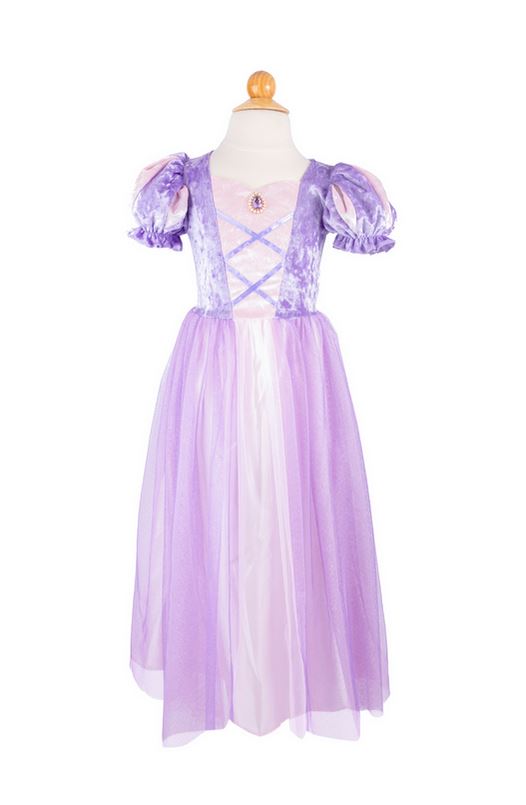Great Pretenders Prinzessinnen-Samt-Kleid hell-violett 4 - 6 Jahre