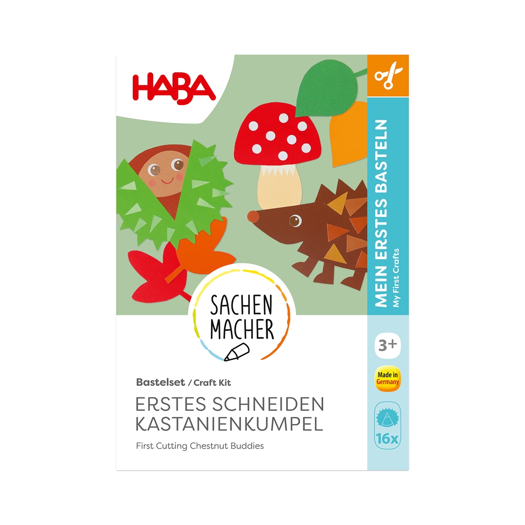 Haba Bastelset - Erstes Schneiden Kastanienkumpel 