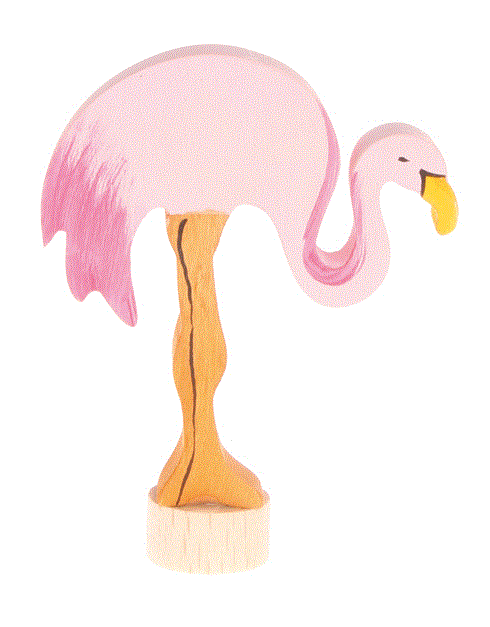 Grimms Stecker Flamingo, handbemalt