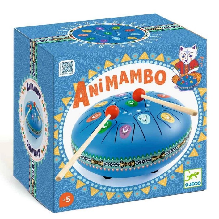 Djeco Animambo: Große Zungentrommel blau