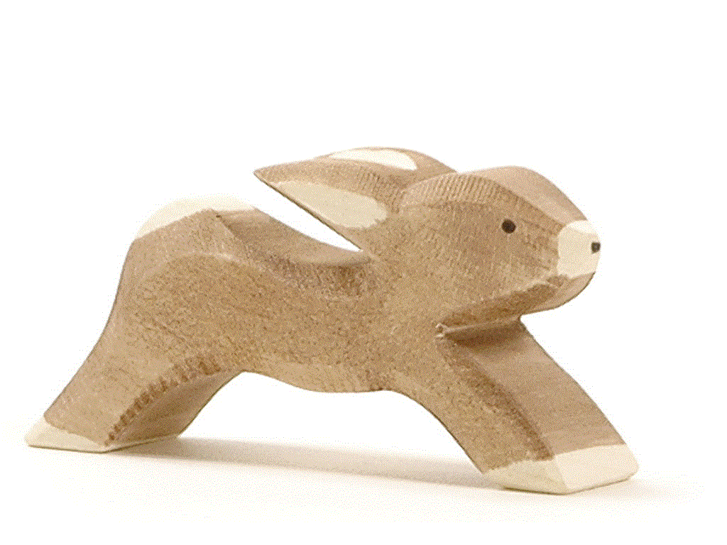Ostheimer Hase laufend Holzfigur