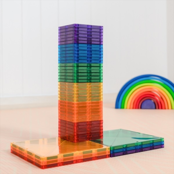 Connetix Magnetbausteine Rainbow Square Pack  42 Teile