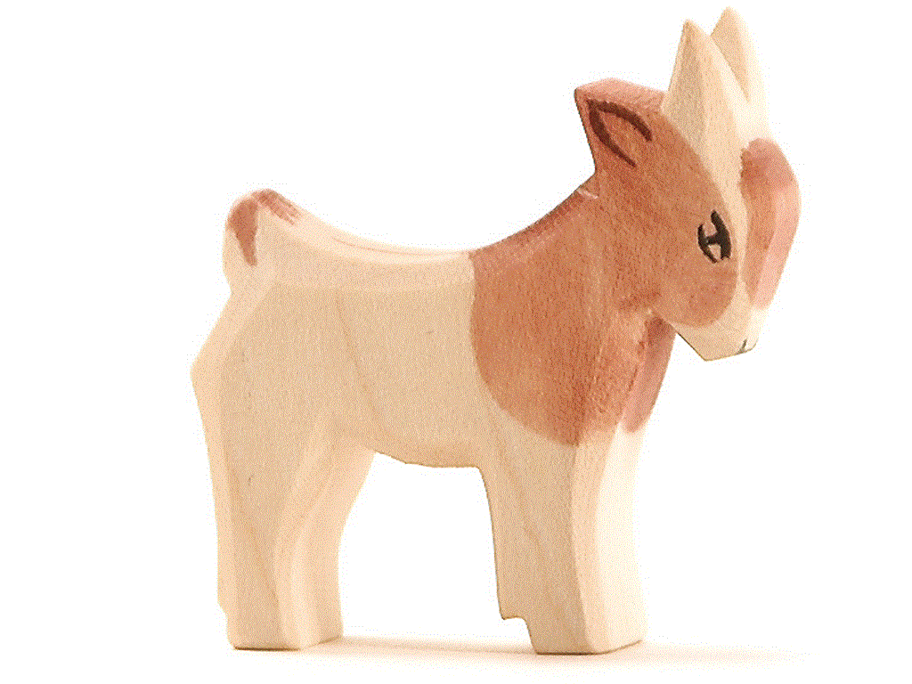 Ostheimer Zicklein stehend Holzfigur