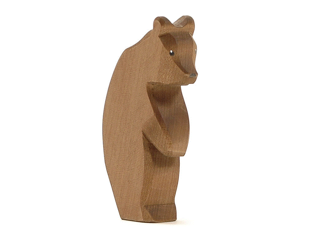 Ostheimer Bär groß stehend Kopf tief Holzfigur