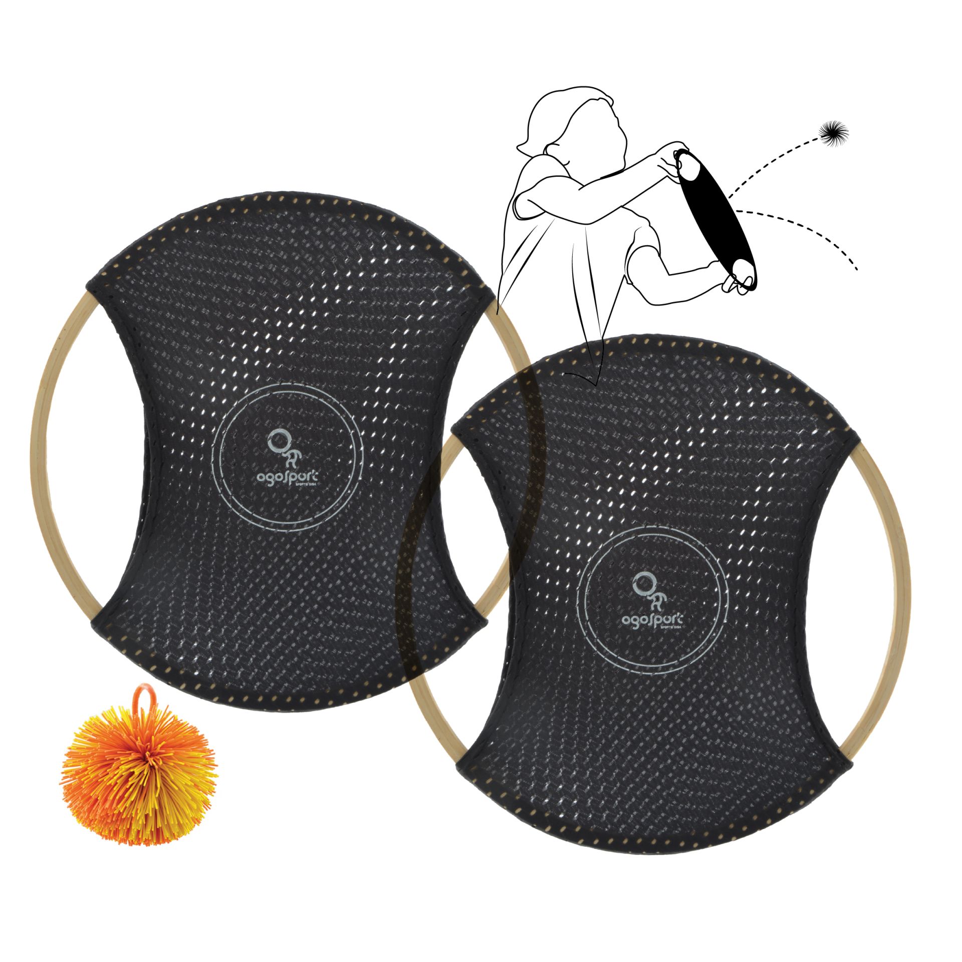 OgoSport Set  BAMBOO für 2 Personen Super Outdoor-Ballspiel