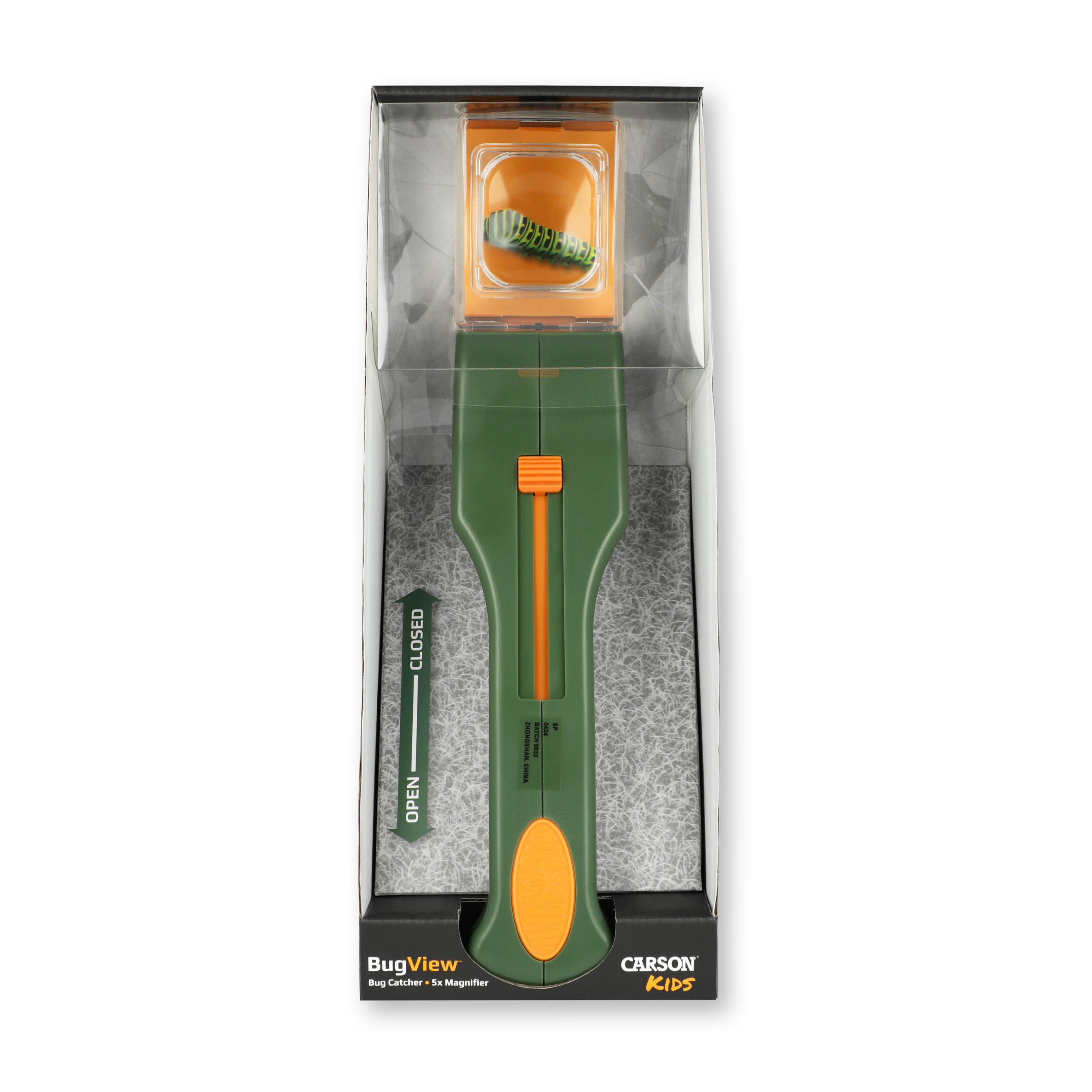 Carson Einhand-Insektenfänger BugView mit 5-fach Lupe