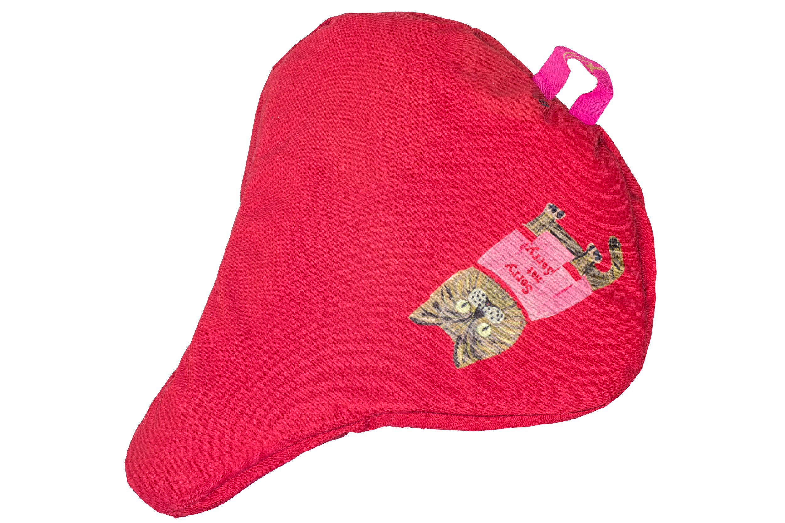 Liix Saddle Cover "Sorry Not Sorry" Sattel-Haube Rot