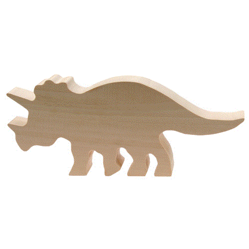 Kids at Work Holzrohling Triceratops