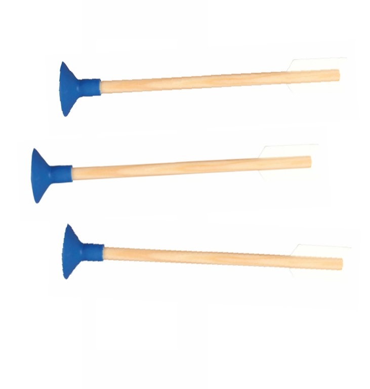 Vah Sicherheitspfeile mit blauem Saugnapf, 3er Set  für Vah-Armbrust  742,  auch für 720 & 715 & 725 passend