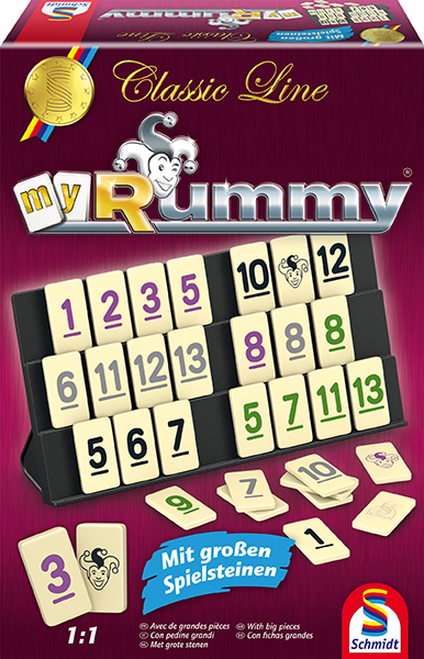 Schmidt Spiele Classic Line, MyRummy®, mit großen Spielfiguren Gesellschaftsspiel