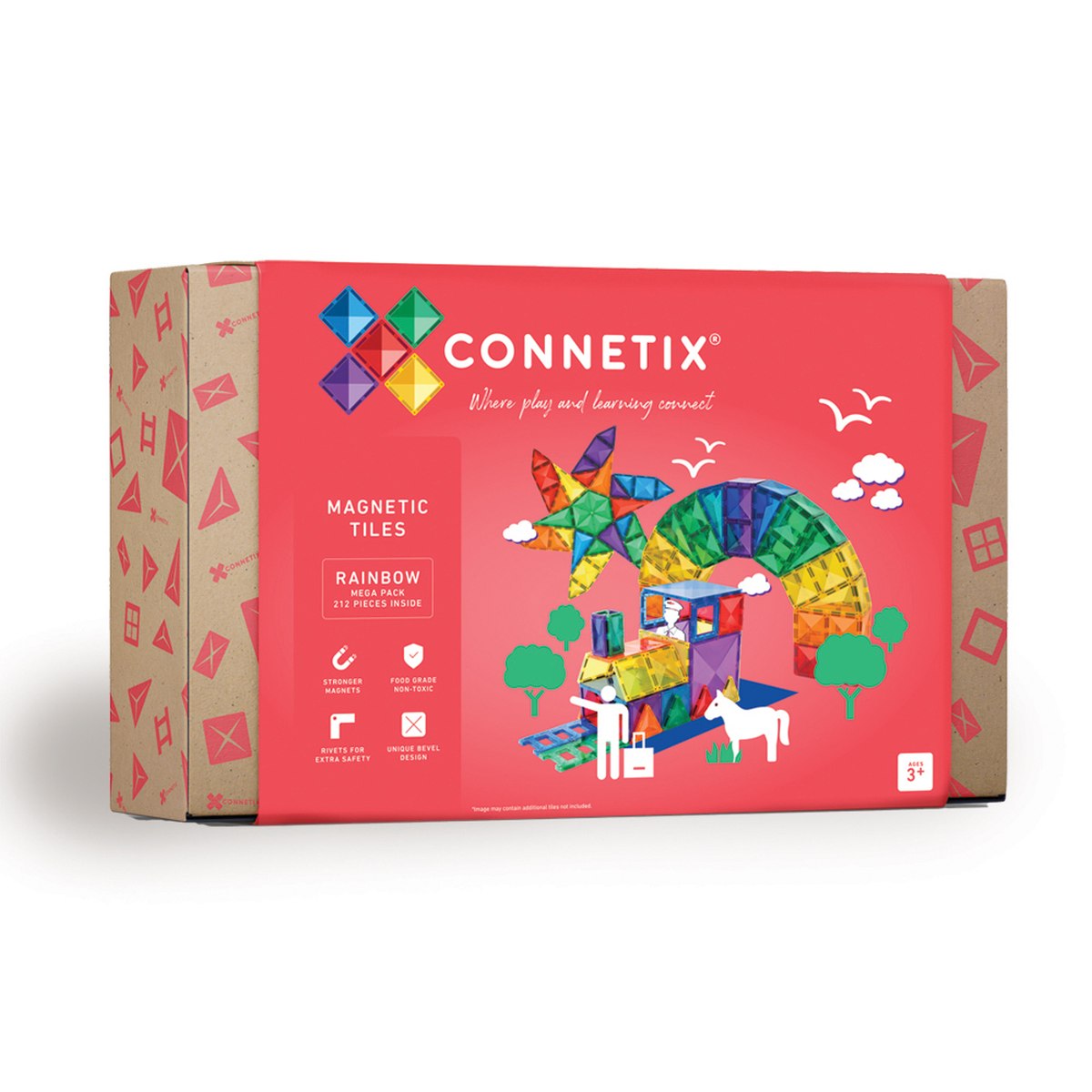 Connetix Magnetbausteine Rainbow Mega Pack  212 Teile