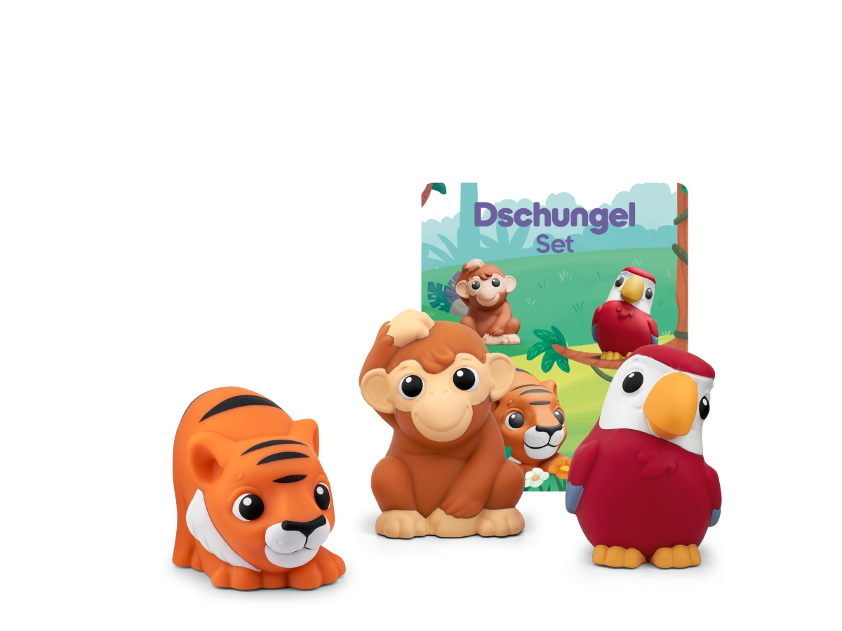 Tonies Hörfiguren My First Tonies - Dschungel Set 3 Figuren (Affe, Tiger und Papagei)