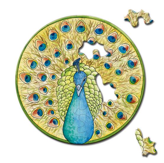 Curiosi Picoli Puzzle Pfau / Peacock