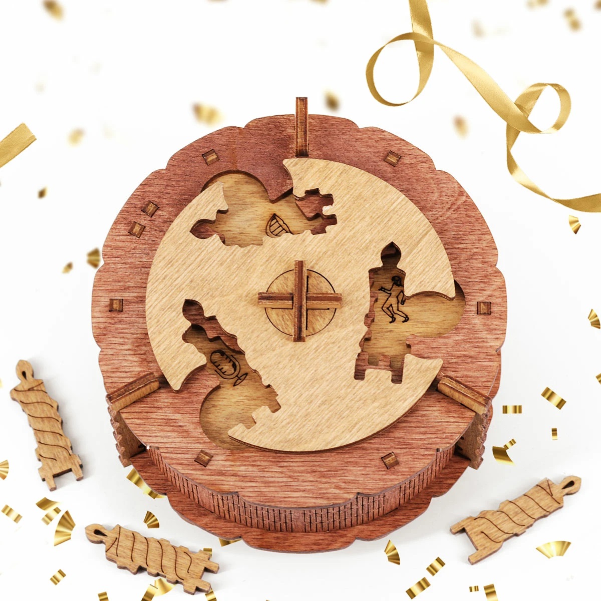 Birthday Cake Gift Puzzle Box - Rätselspiel, Geschenkverpackung