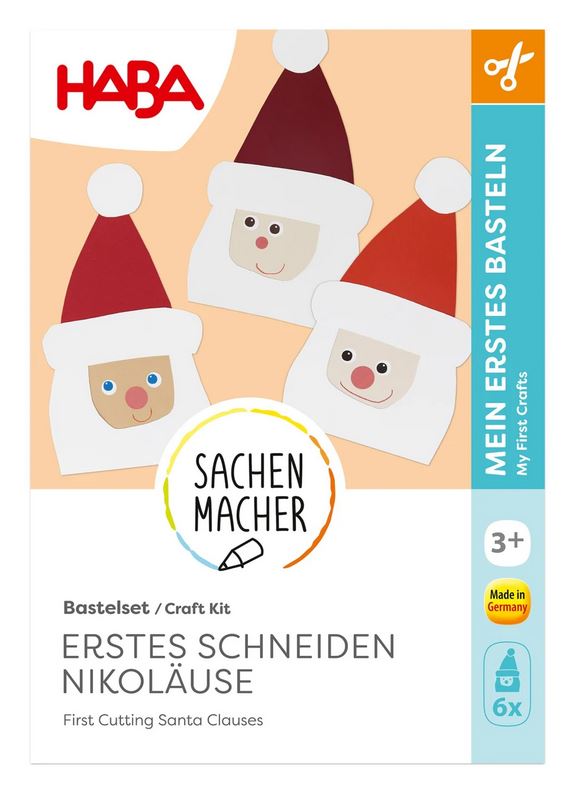 Haba Sachenmacher Bastelset Erstes Schneiden Nikoläuse 