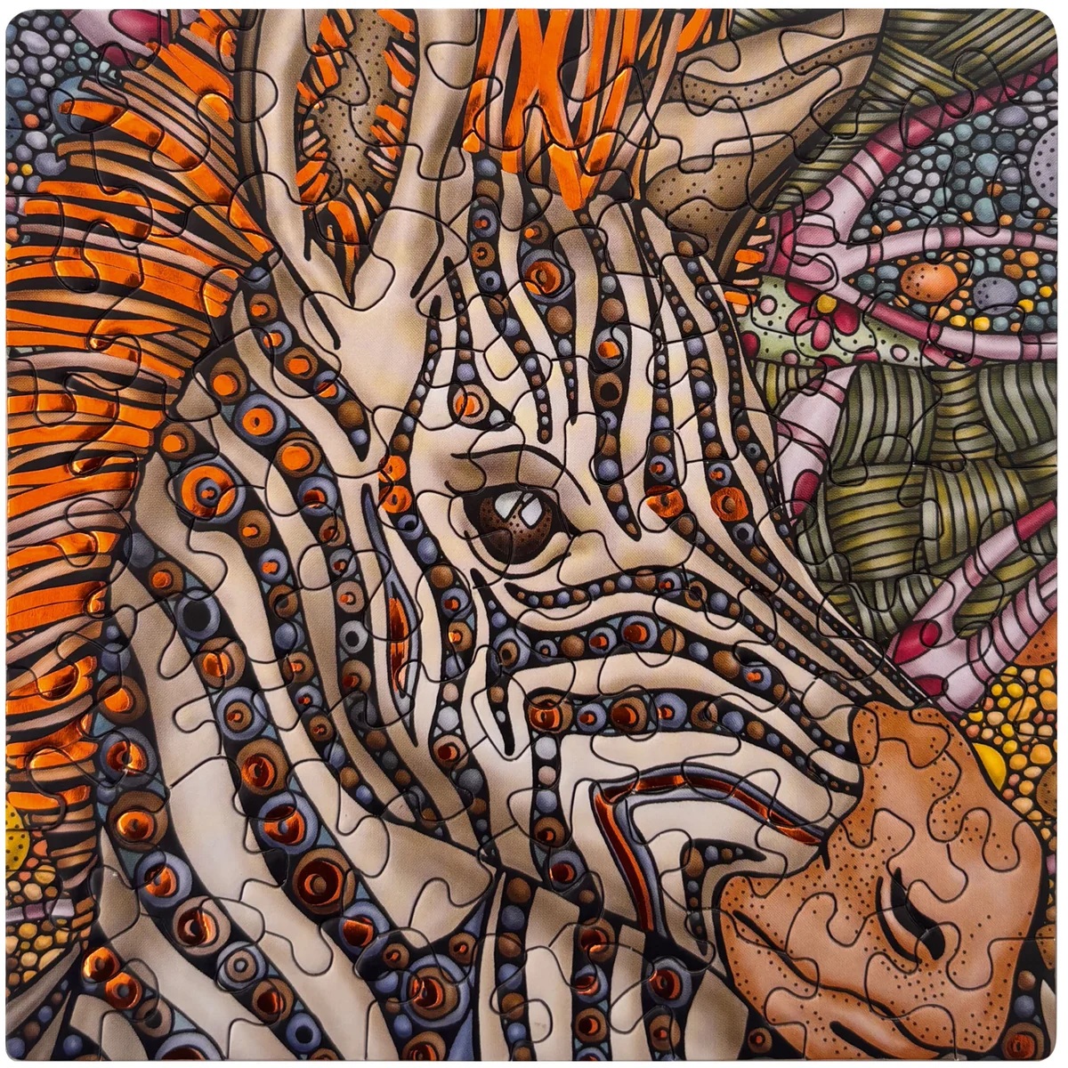 Curiosi Q-Puzzle Kupfer 03 "Zebra"