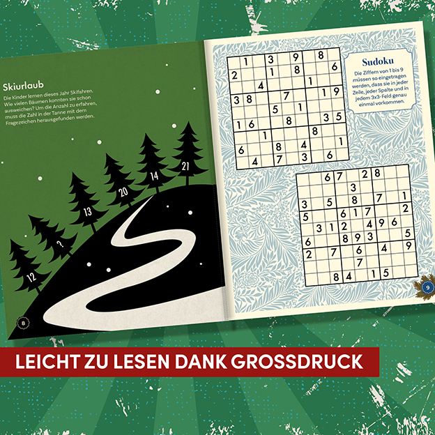 Adventskalender Rentner-Rätselbuch 2  Heine, Stefan