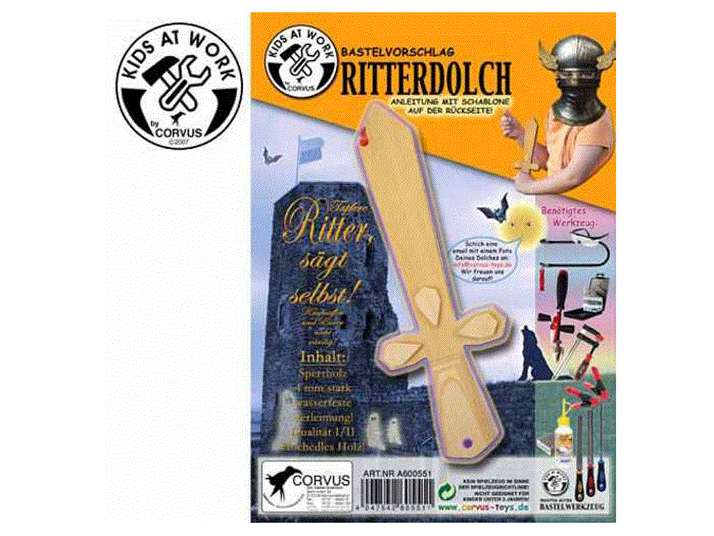 Kids at Work Bastelvorschlag Ritterdolch