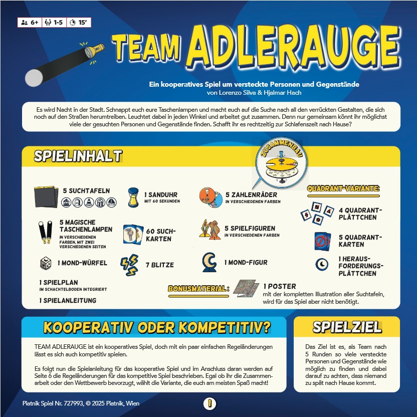 Piatnik Spiel Team Adlerauge